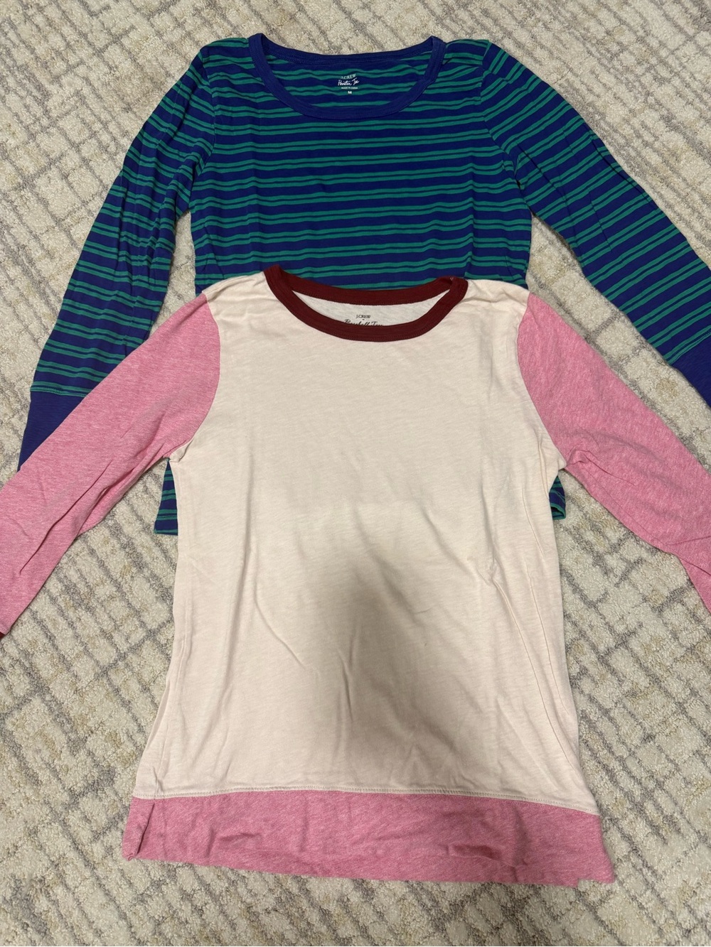 Bundle of 2 J Crew women long sleeve tshirts